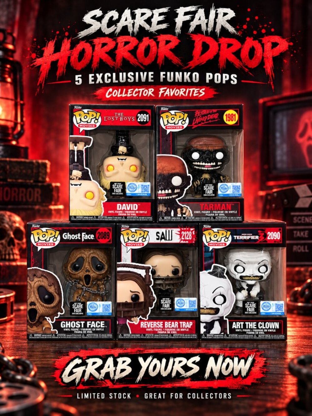 Entire Hot Topic Scare Fair Funko Pop 2026 Set